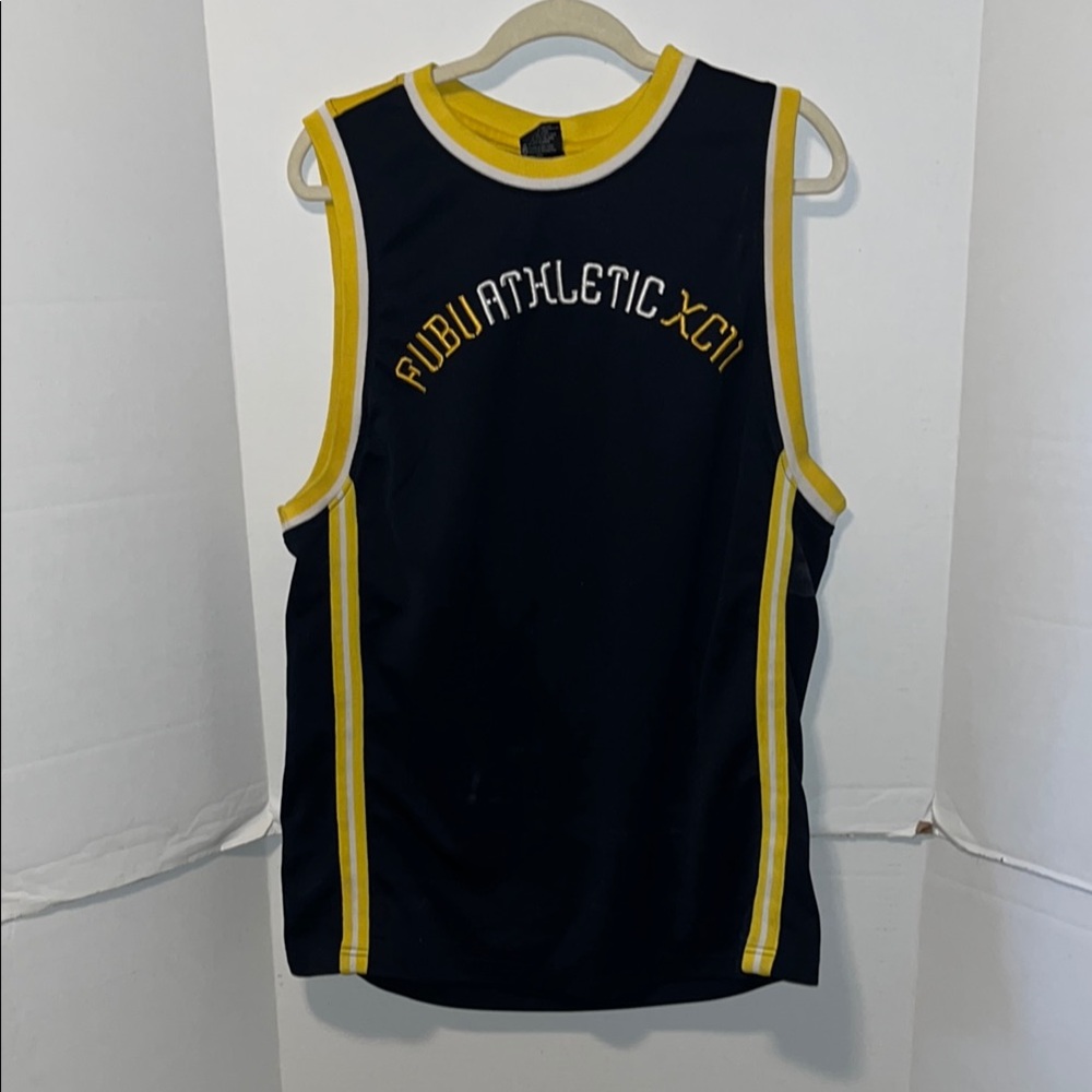 FUBU Black and Yellow Collection Tank previously loved